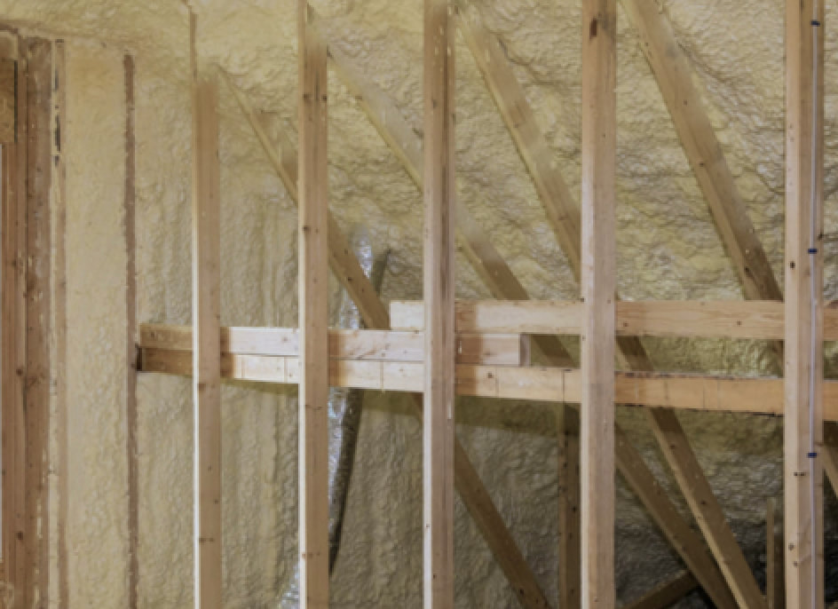 walls with closed cell spray foam insulation in Tuscaloosa